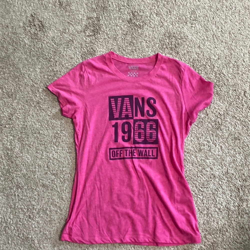 Vans pink tee